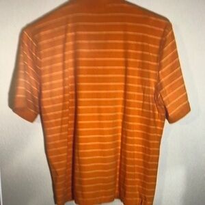 Men's Orange Striped Shirt